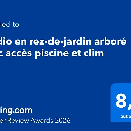 Apartamento Studio Climatise Avec Grande Piscine Privative Et Parking Villeneuve-lès-Avignon