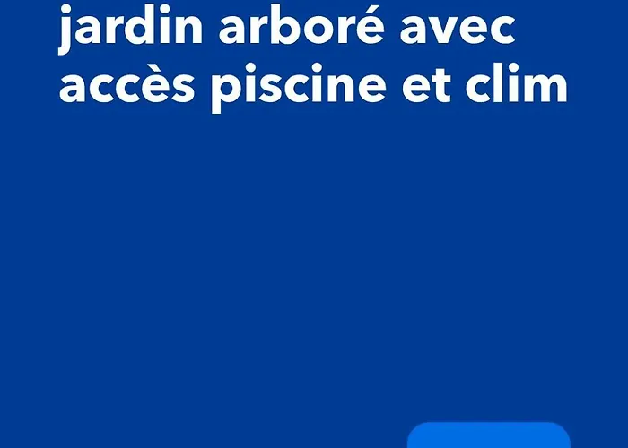 Appartement En Rez-de-jardin Arbore Avec Acces Piscine Et Clim *